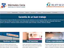 Tablet Screenshot of marmolescoria.com